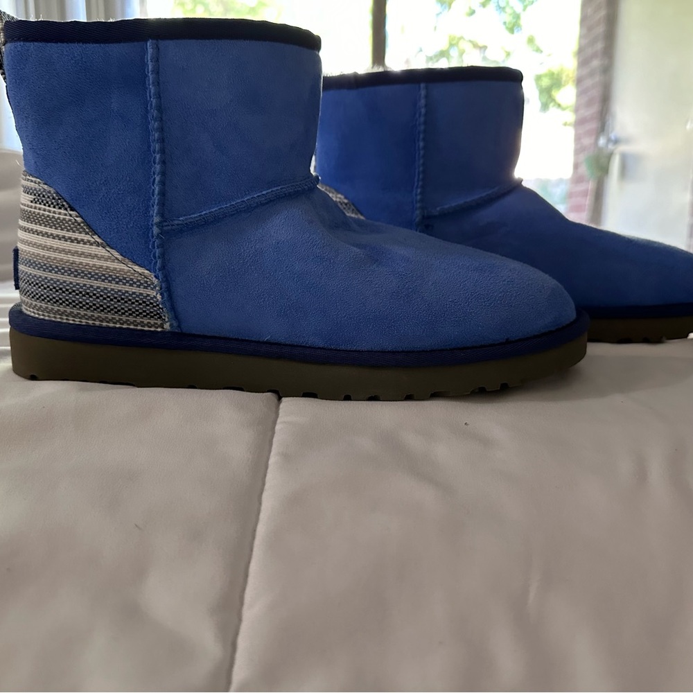Stylish Blue Ankle Boots